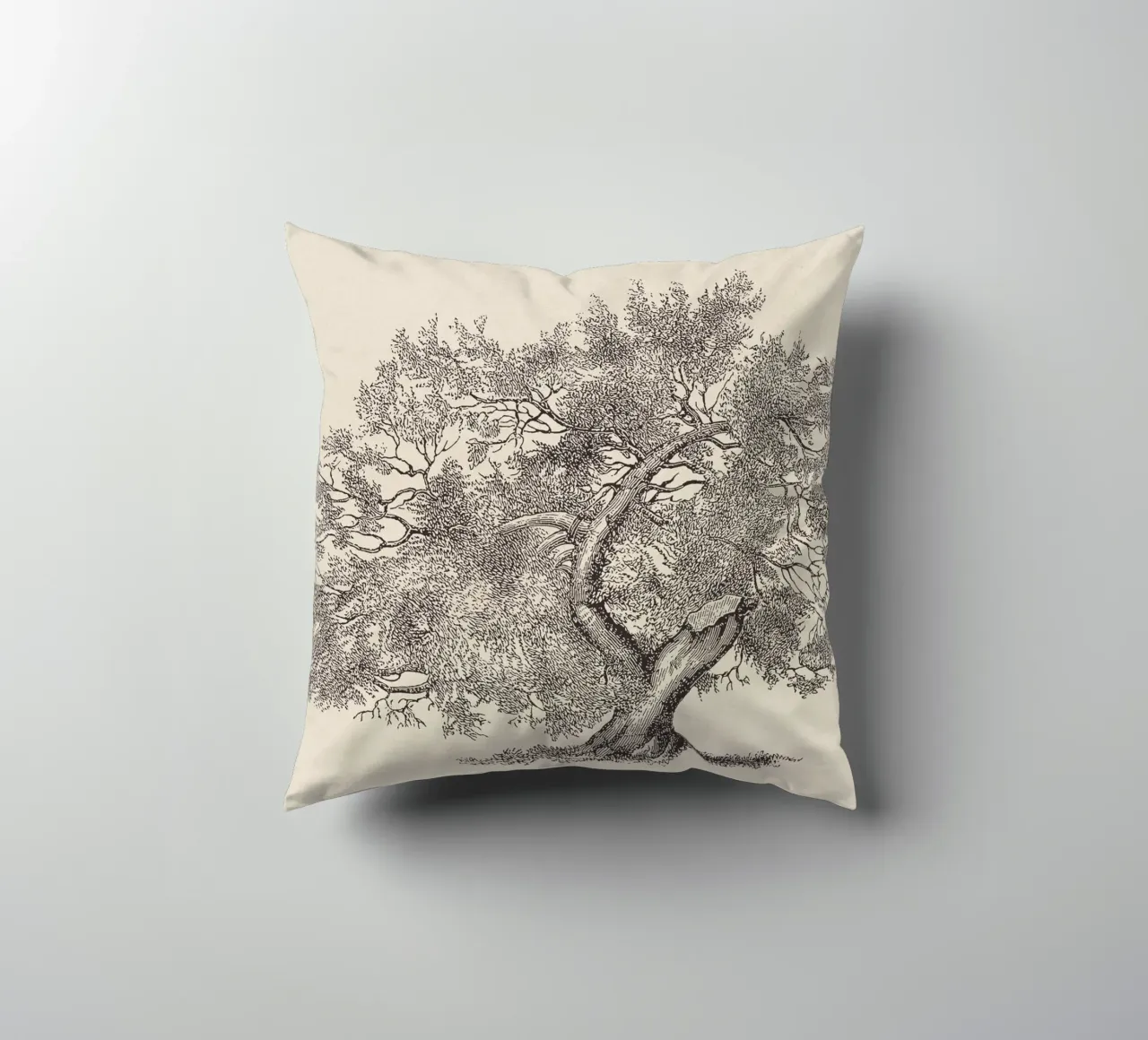 Tree Sketch - Broken Trunk Kissen von apoloprints