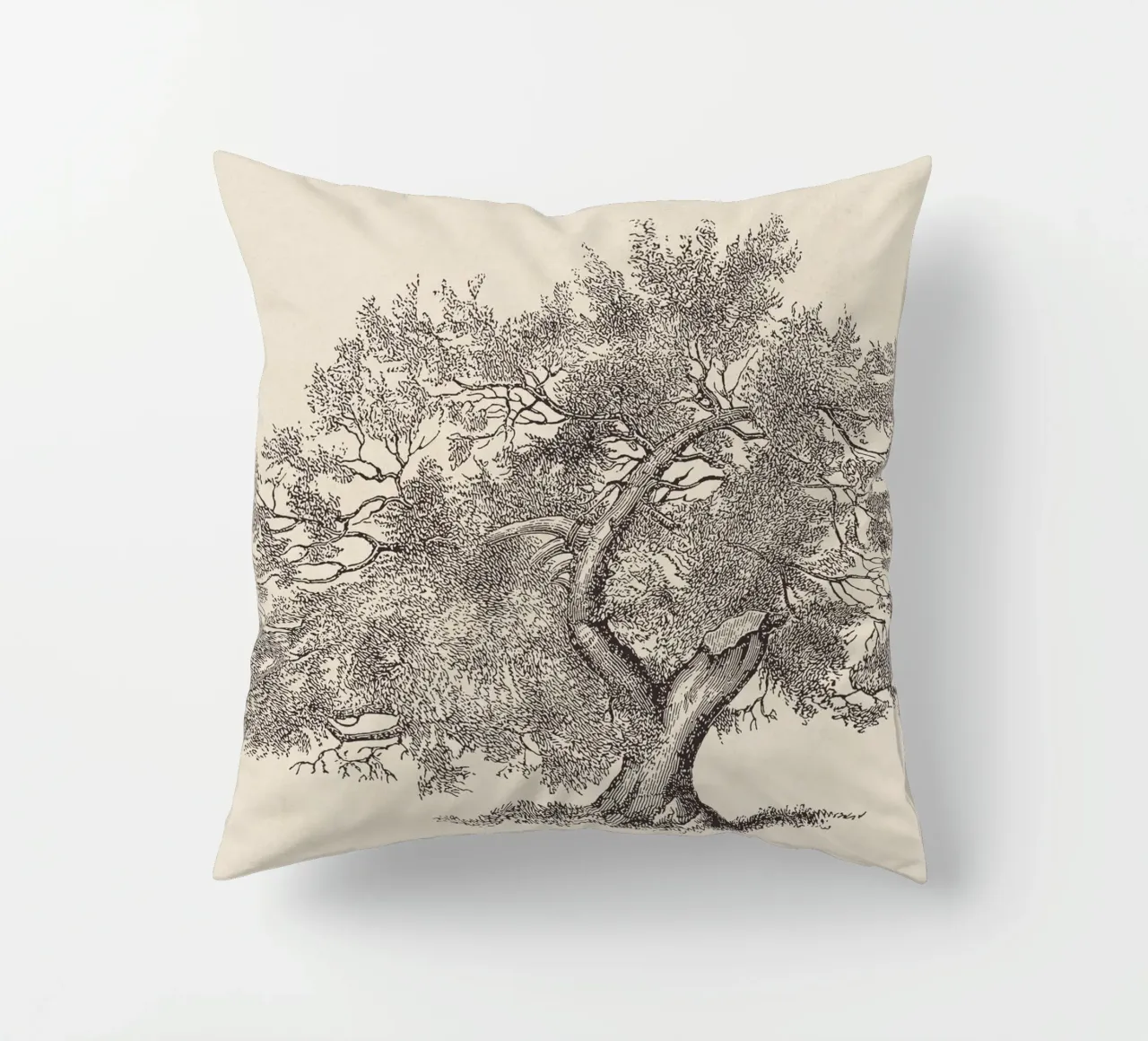 Tree Sketch - Broken Trunk Kissen von apoloprints