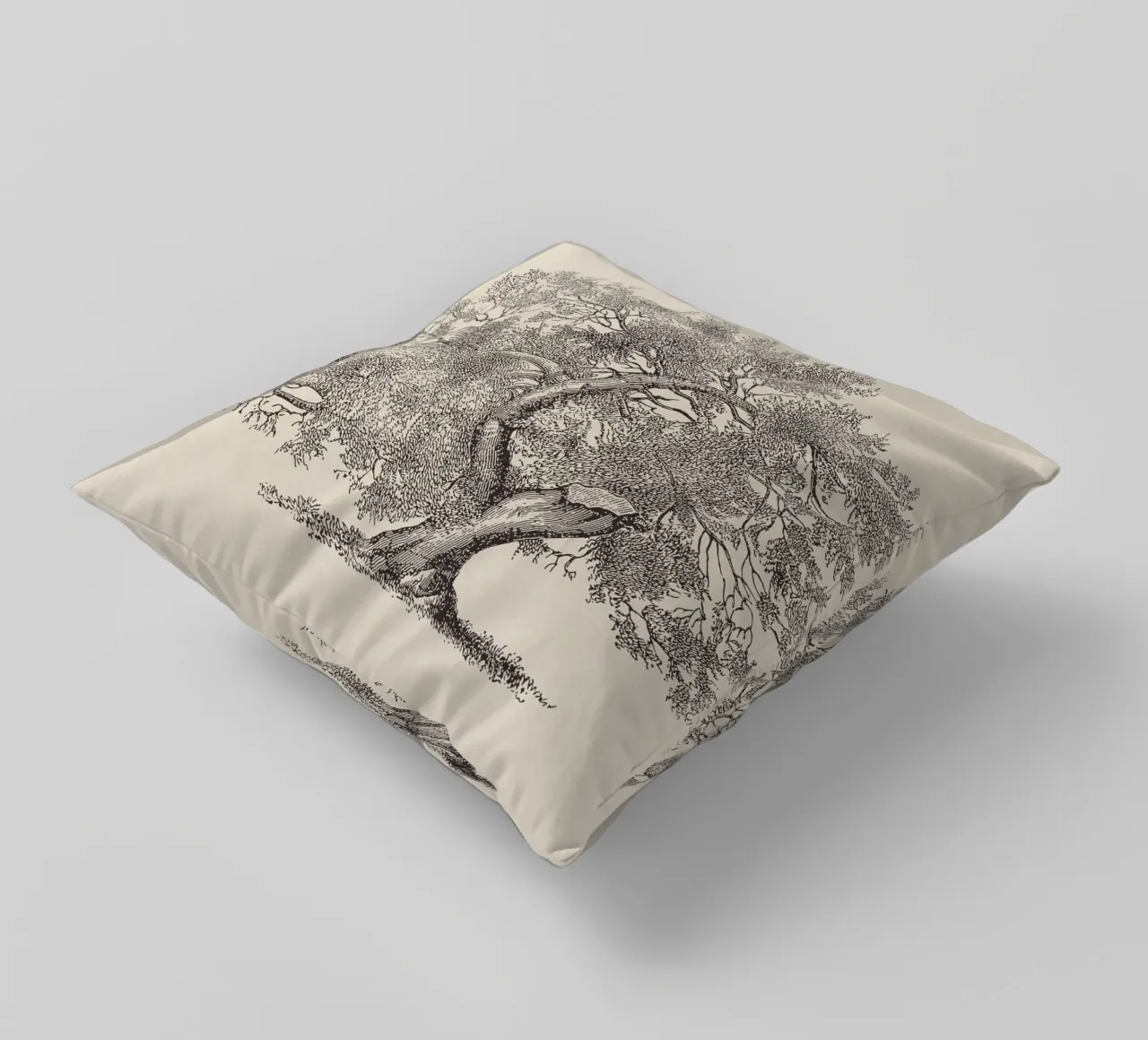 Tree Sketch - Broken Trunk Kissen von apoloprints