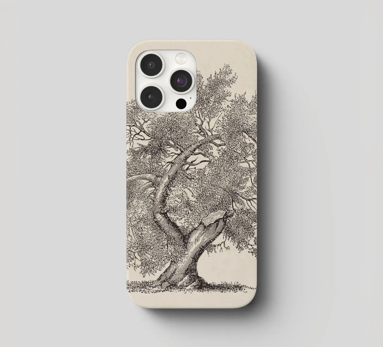Tree Sketch - Broken Trunk cover iphone da apoloprints