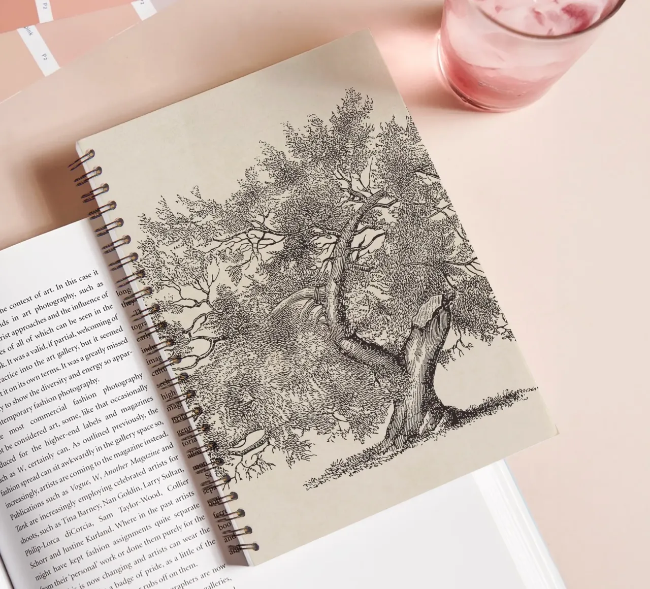 Tree Sketch - Broken Trunk diario ad anelli da apoloprints