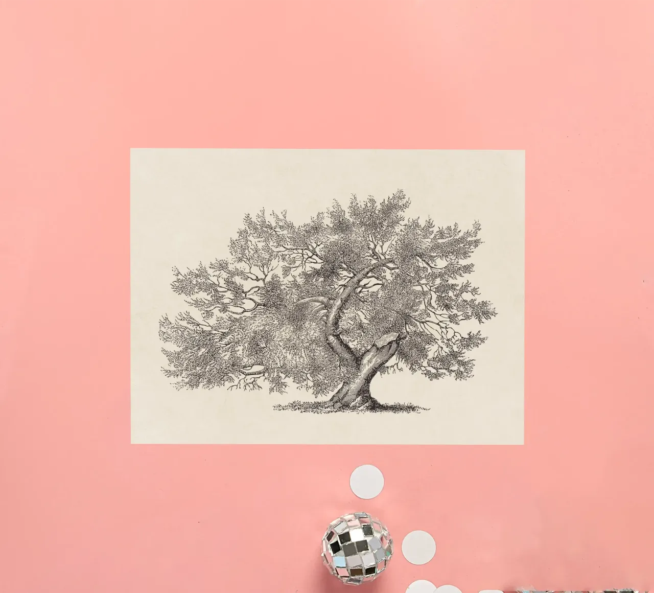 Tree Sketch - Broken Trunk Sticker von apoloprints