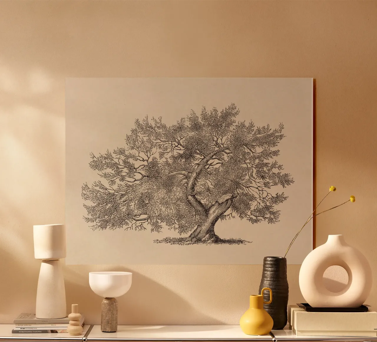 Tree Sketch - Broken Trunk plexiglass da apoloprints