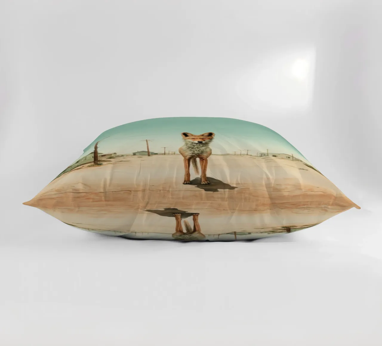 Coyote minimo 2 cuscino da Minimal Animal Art