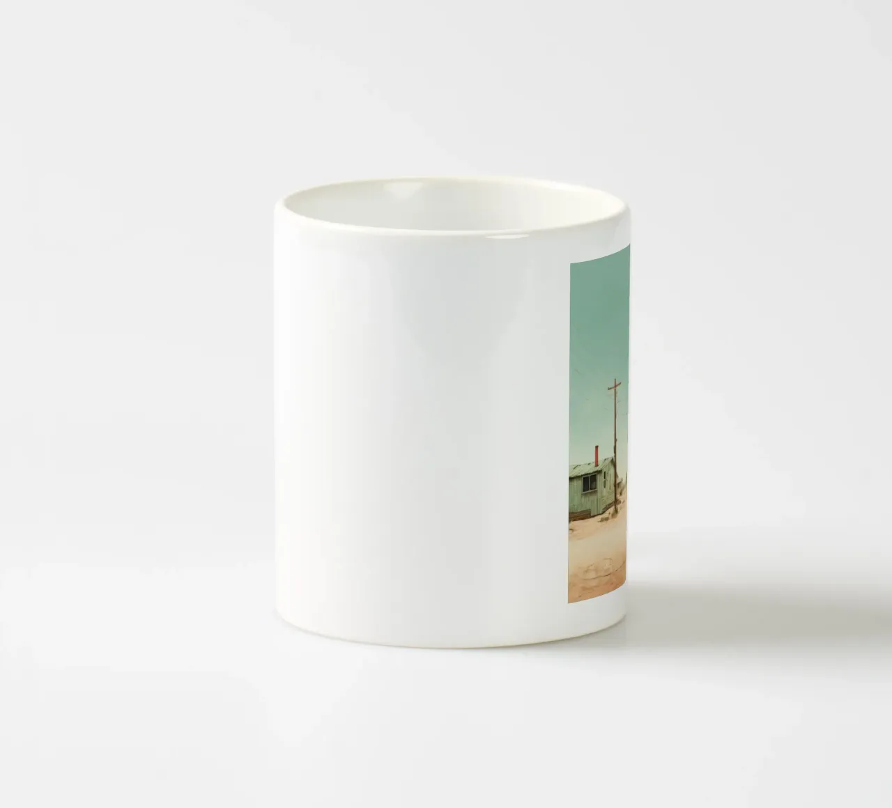Coyote minimo 2 tazza in ceramica da Minimal Animal Art