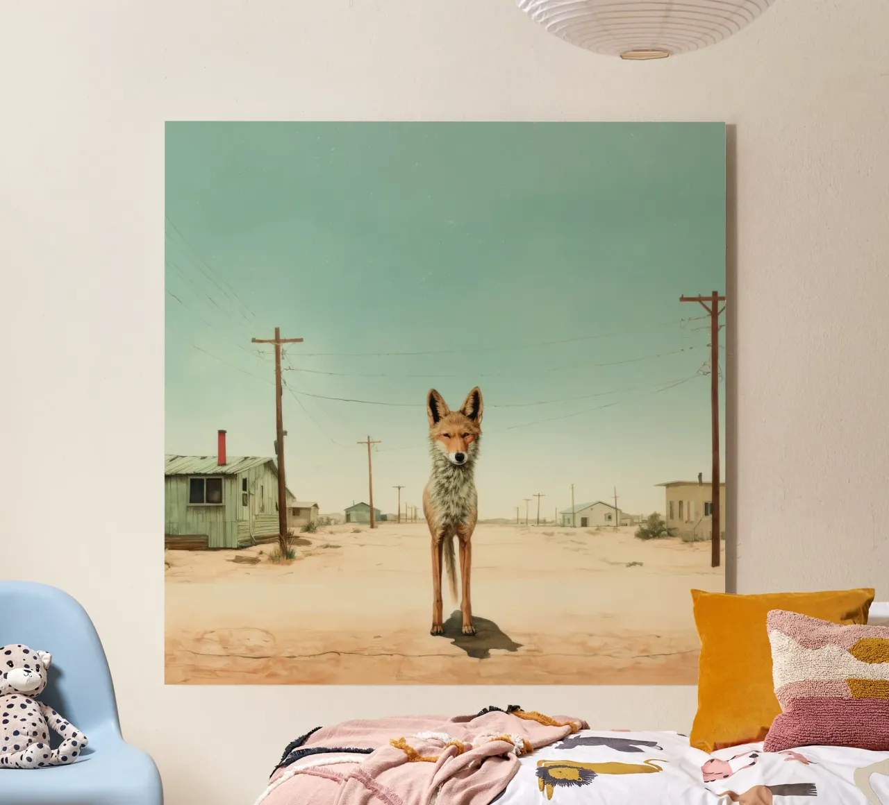 Coyote minimo 2 plexiglass da Minimal Animal Art