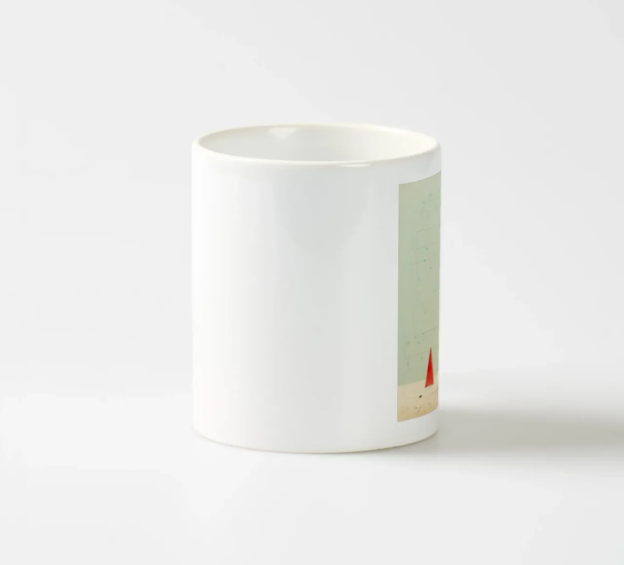 Coyote minimo 3 tazza in ceramica da Minimal Animal Art