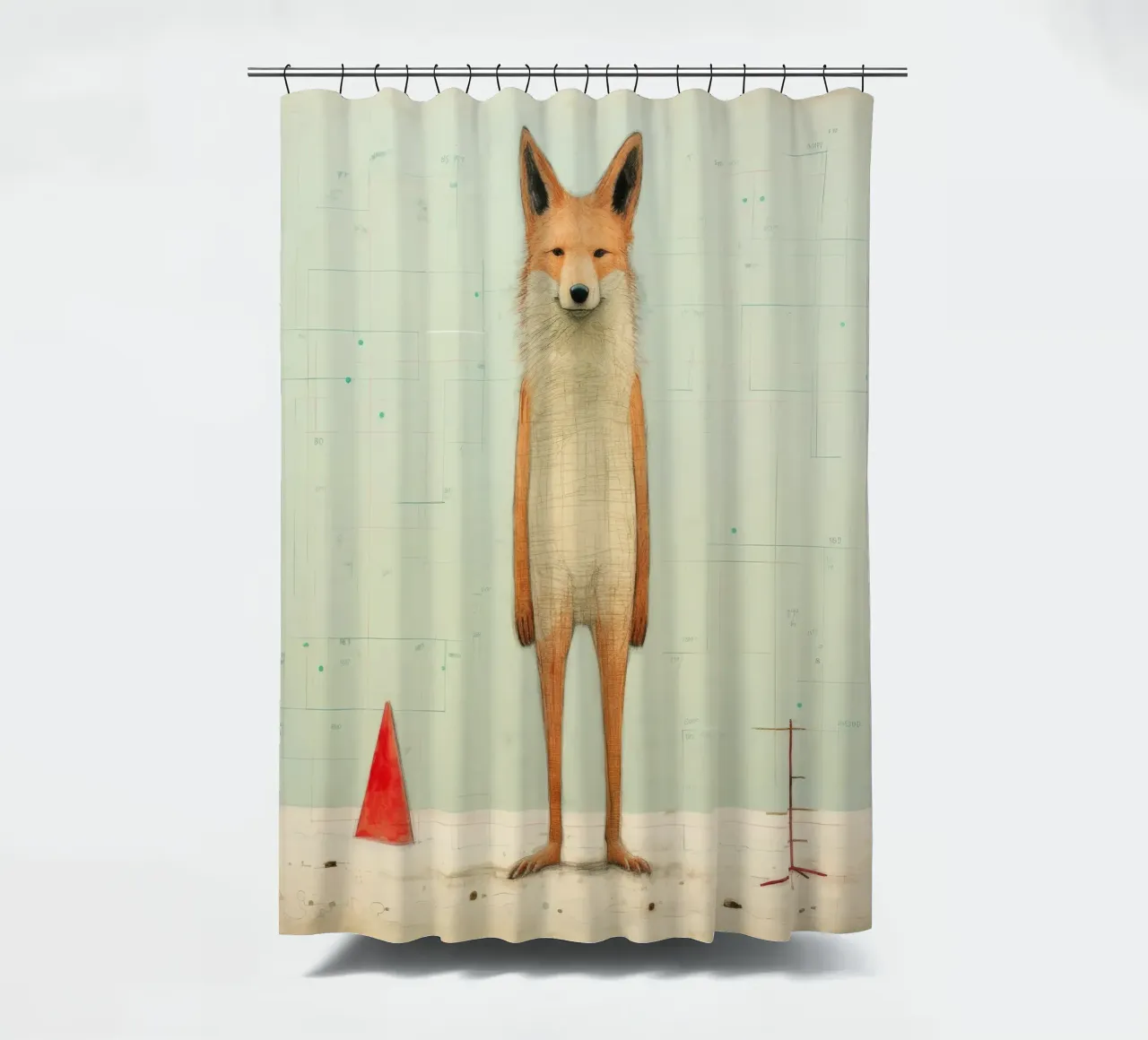 Coyote minimo 3 tenda da doccia da Minimal Animal Art