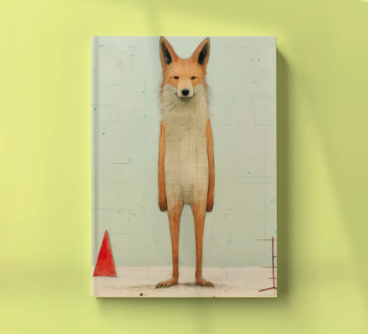 Minimal Coyote 3 notebook by Minimal Animal Art