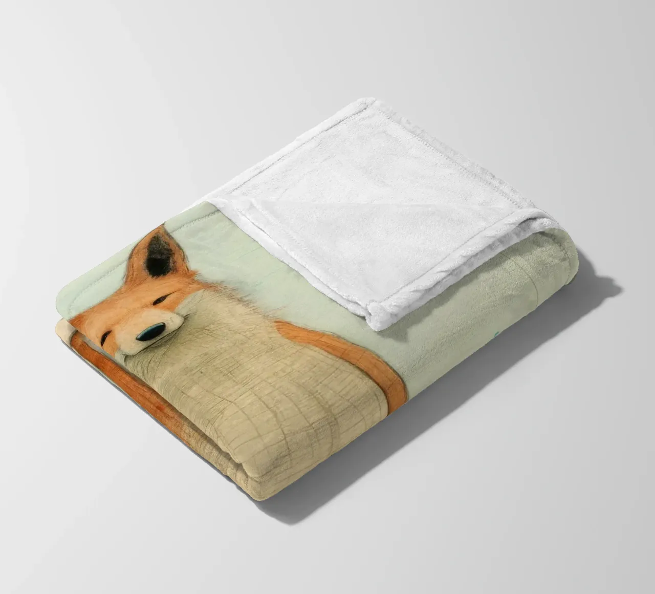 Coyote minimo 3 coperta in pile da Minimal Animal Art