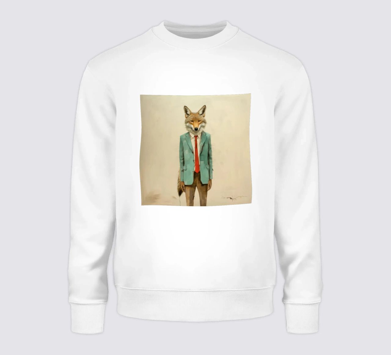 Coyote minimo 4 felpa da Minimal Animal Art