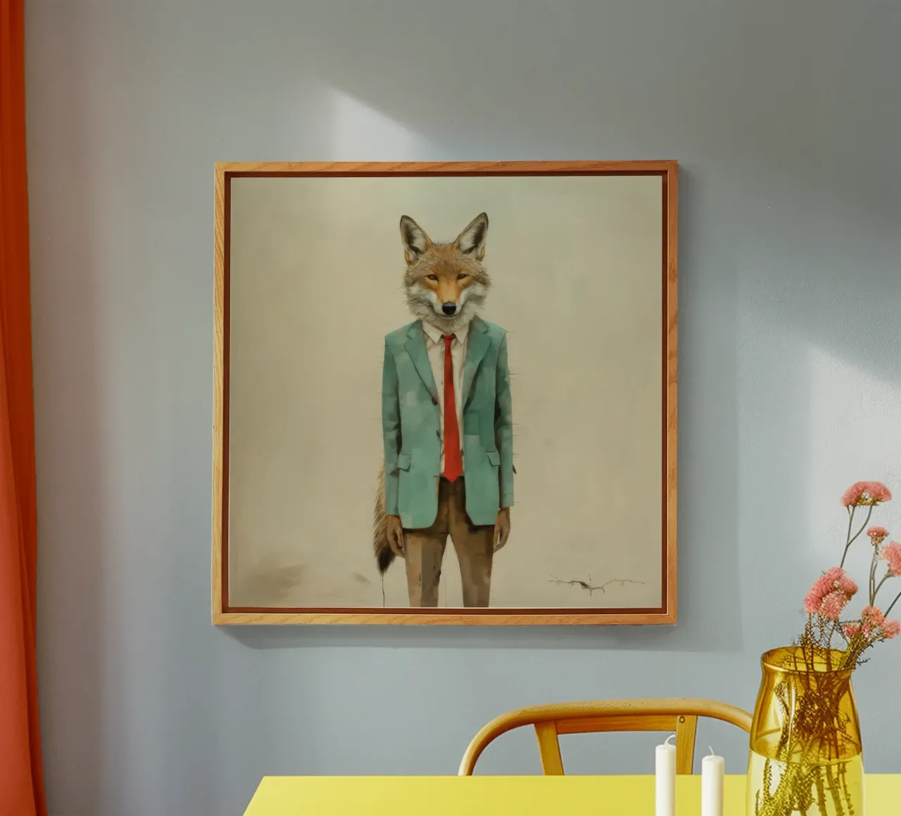 Minimo Coyote plexiglass da Minimal Animal Art