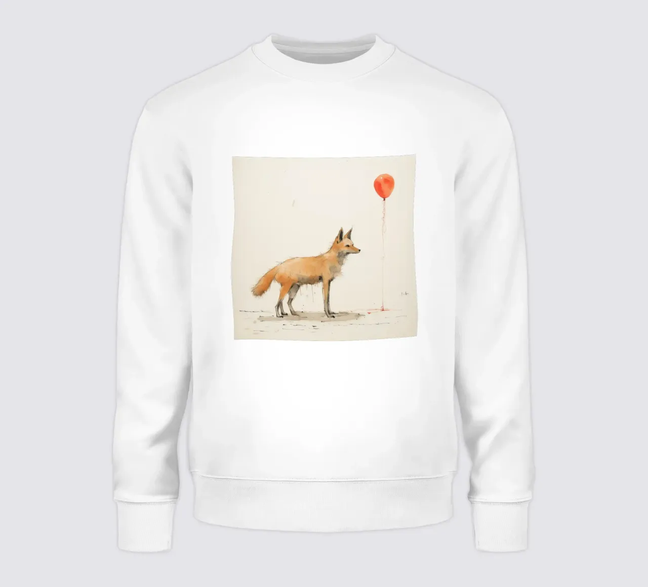 Coyote minimo 1 felpa da Minimal Animal Art