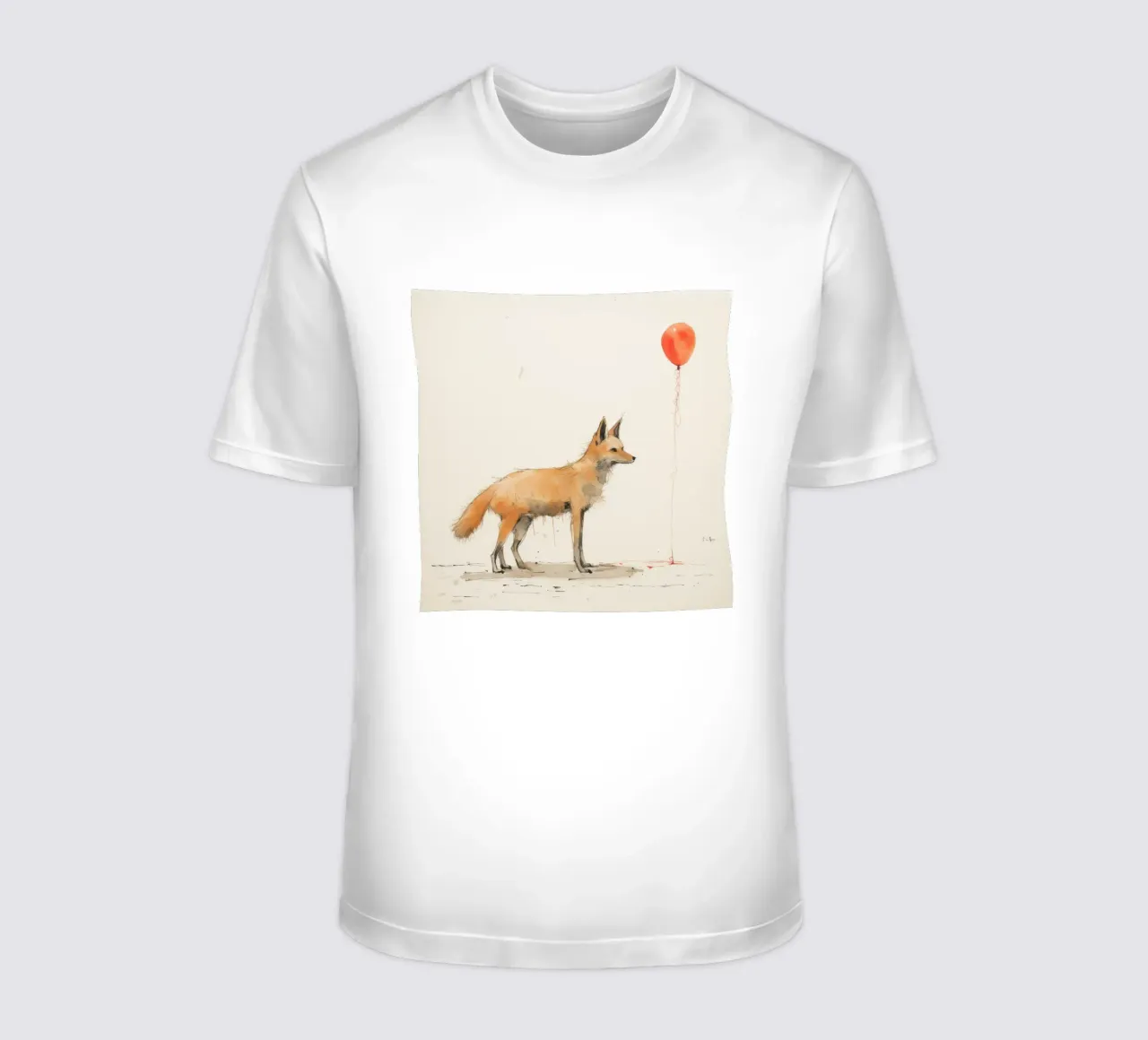 Coyote minimo 1 t-shirt da Minimal Animal Art