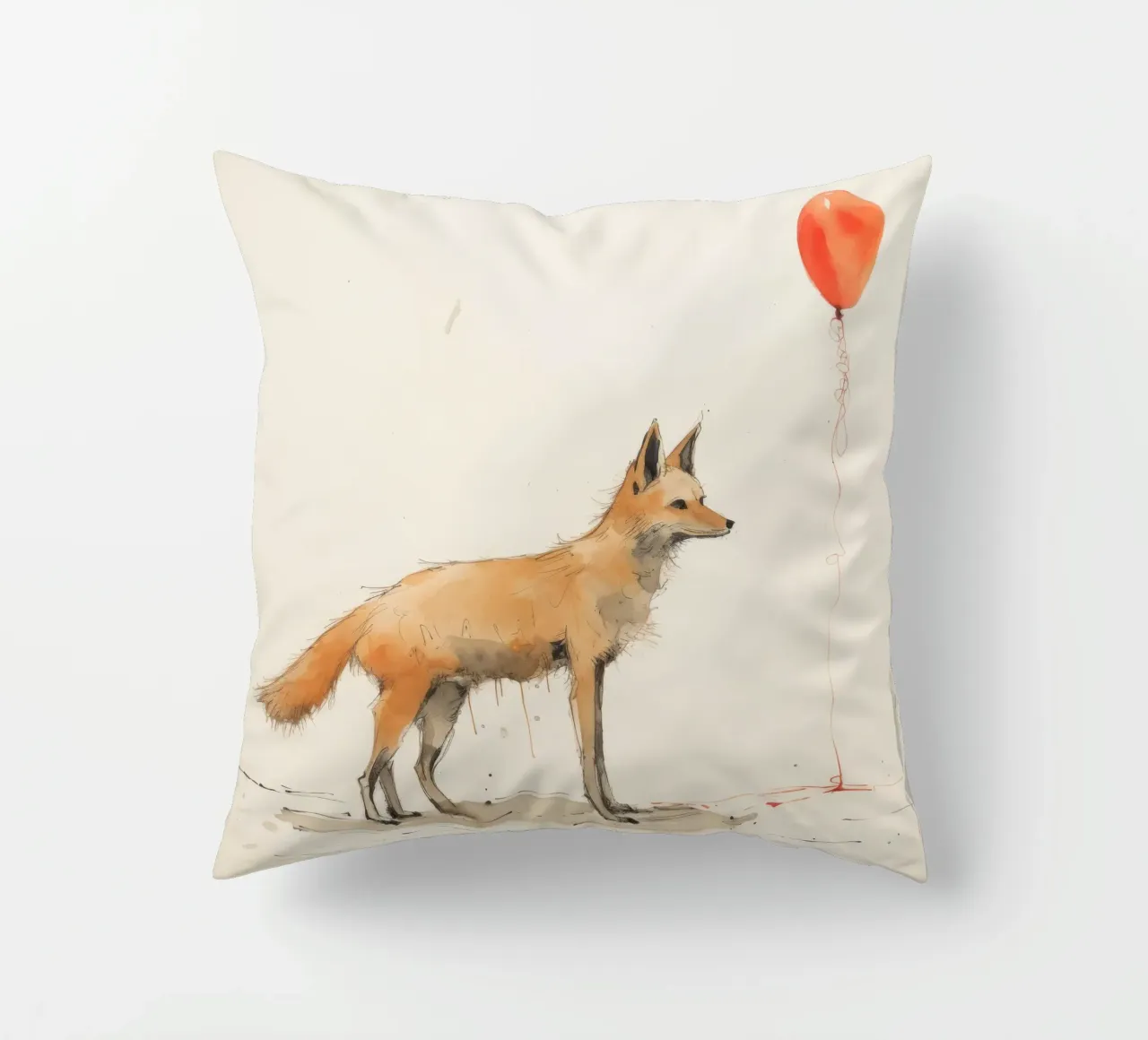 Coyote minimo 1 cuscino da Minimal Animal Art