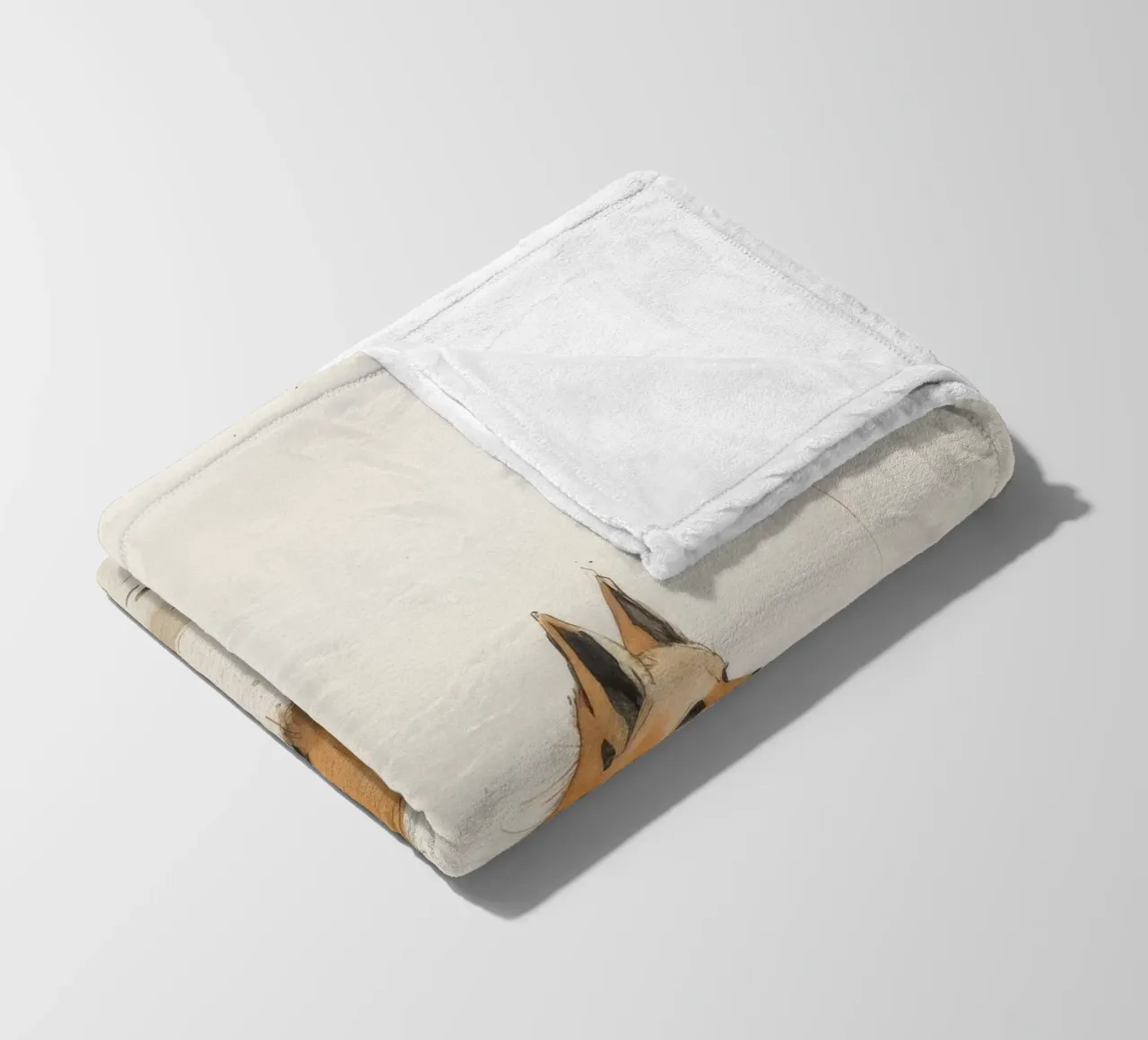 Coyote minimo 1 coperta in pile da Minimal Animal Art