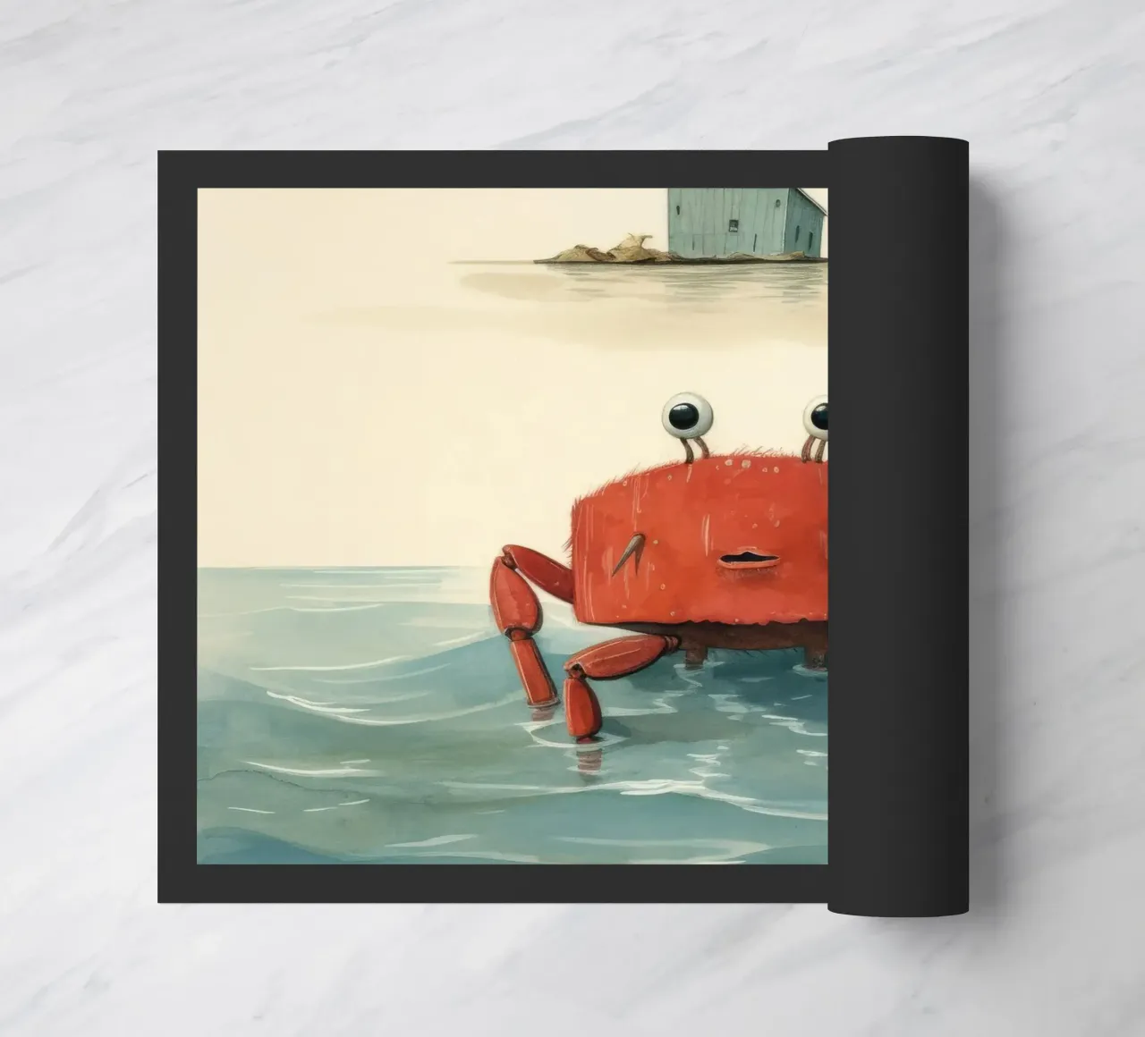 Granchio minimo 2 zerbino da Minimal Animal Art