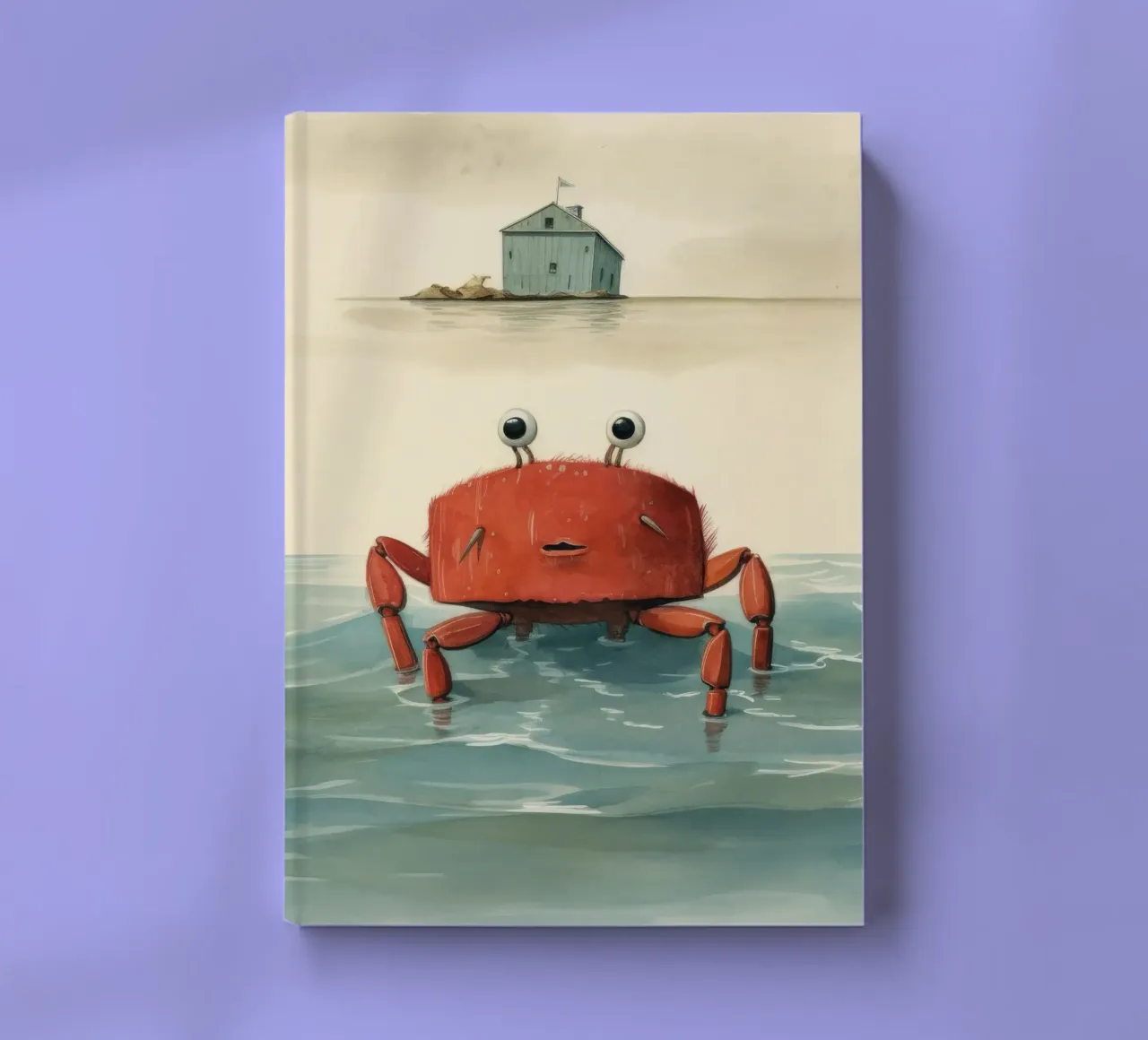 Minimal Crab 2 notebook by Minimal Animal Art