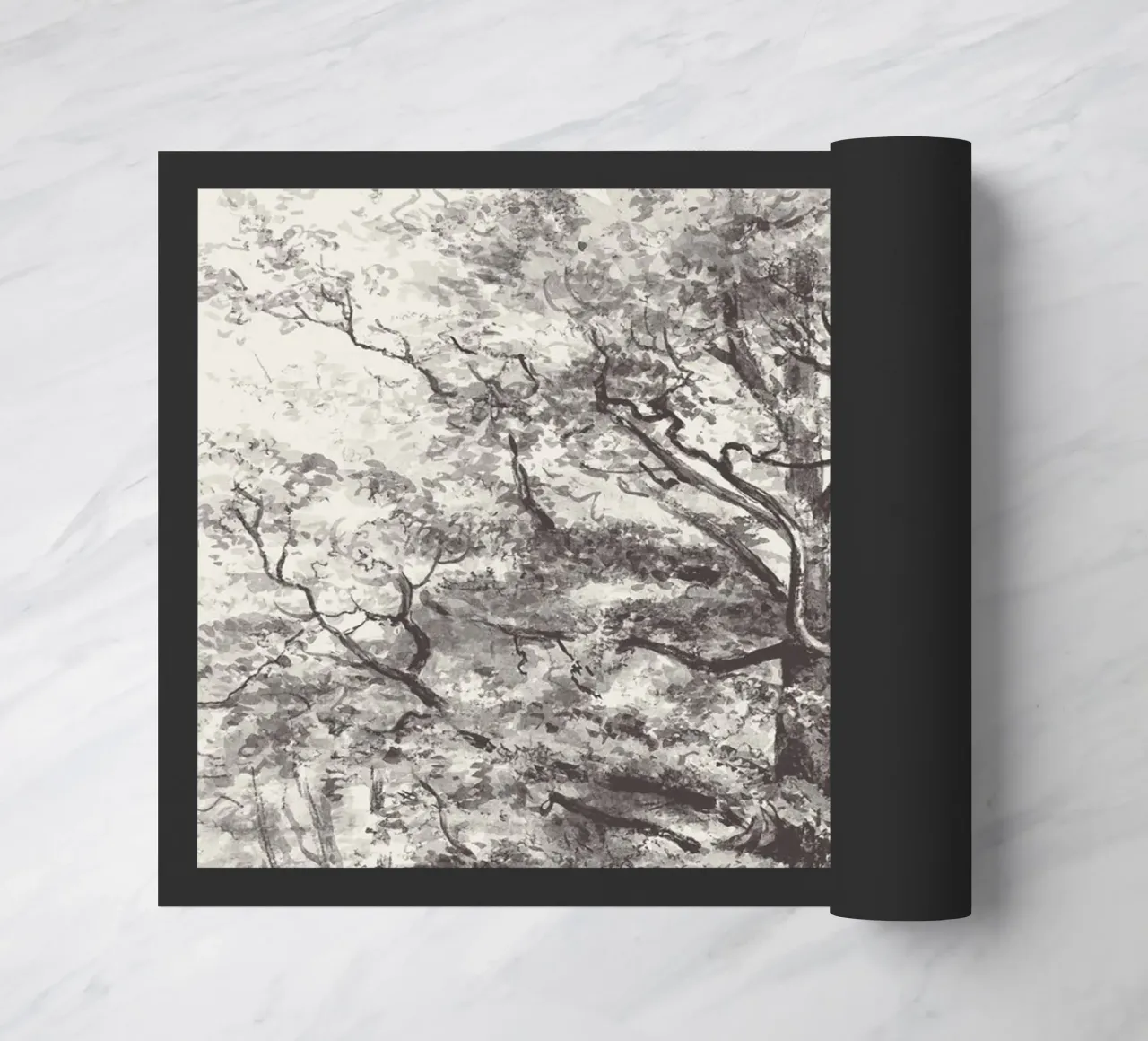 Tree Landscape Watercolor zerbino da apoloprints
