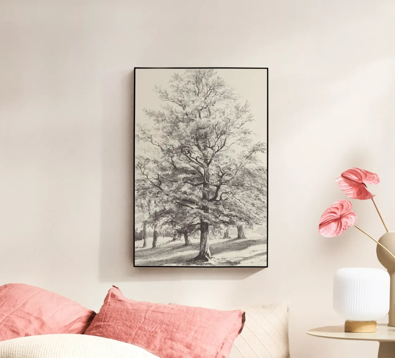 Tree Landscape Watercolor plexiglass da apoloprints