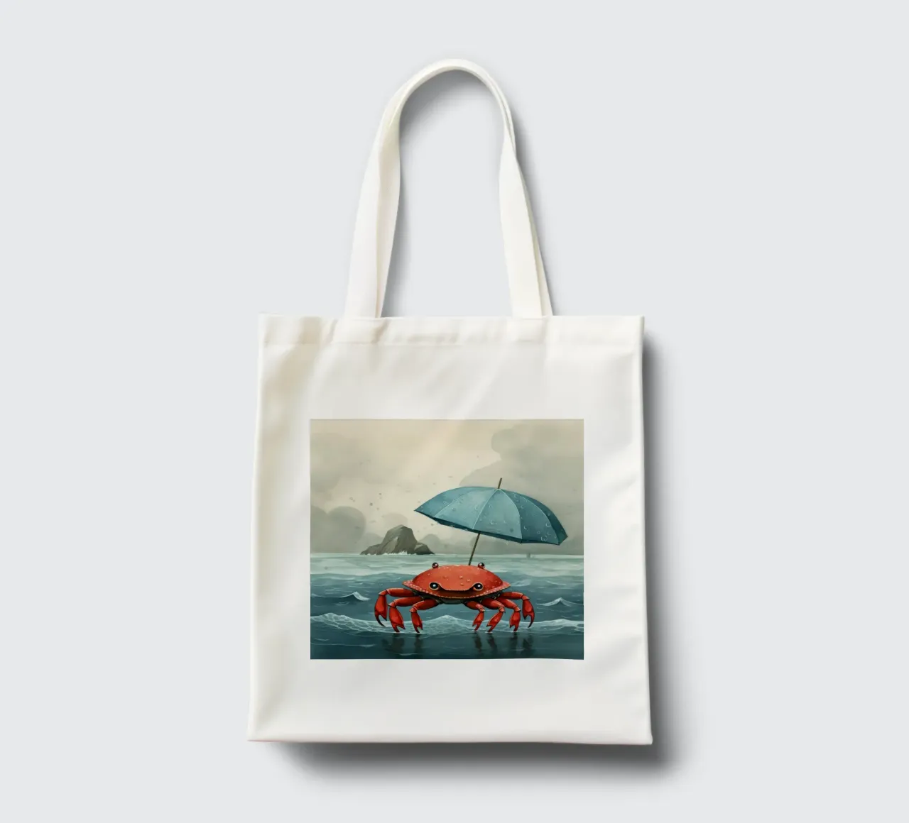 Granchio minimo 3 borsa in juta da Minimal Animal Art
