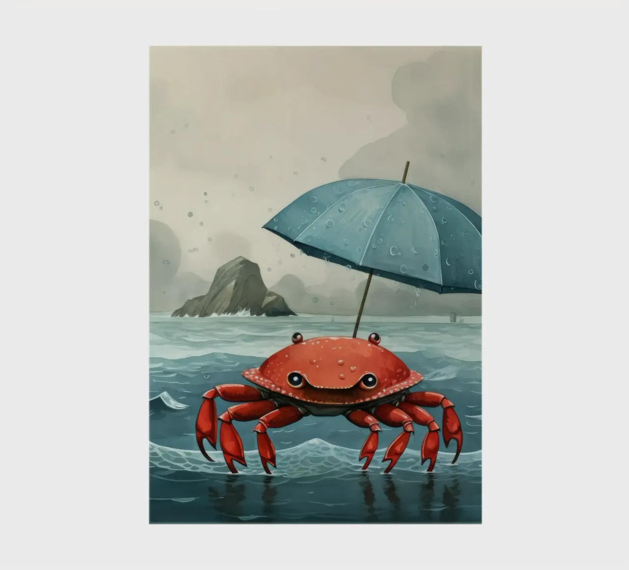 Minimal Crab 3 notebook by Minimal Animal Art