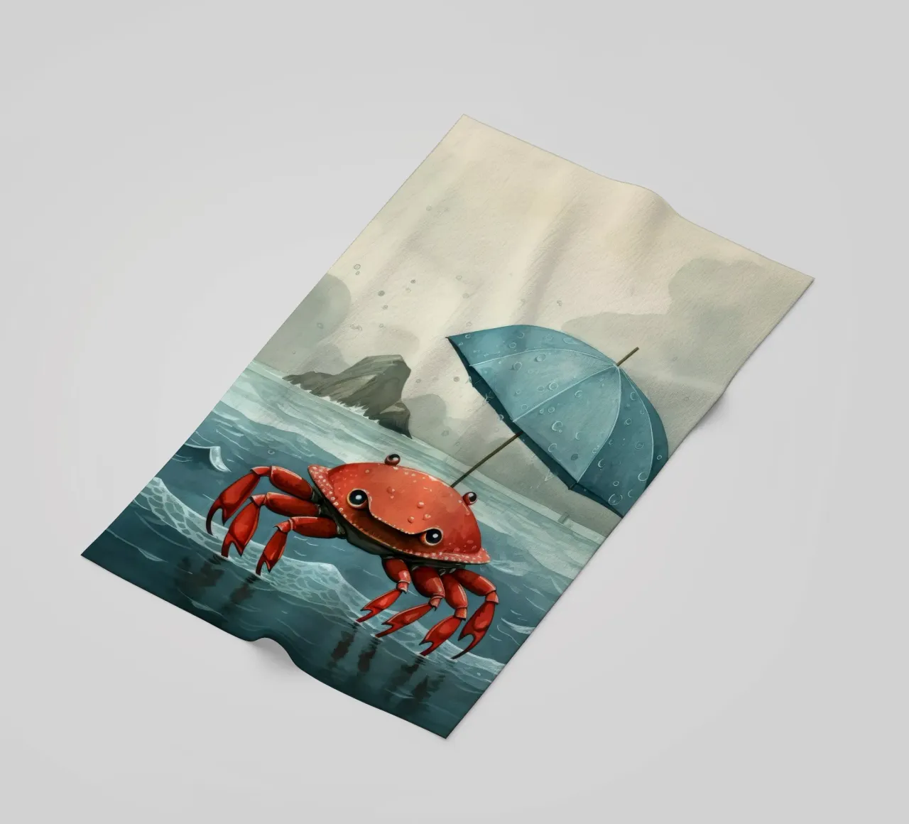 Granchio minimo 3 telo mare da Minimal Animal Art