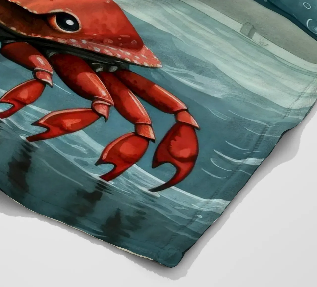 Granchio minimo 3 coperta in pile da Minimal Animal Art