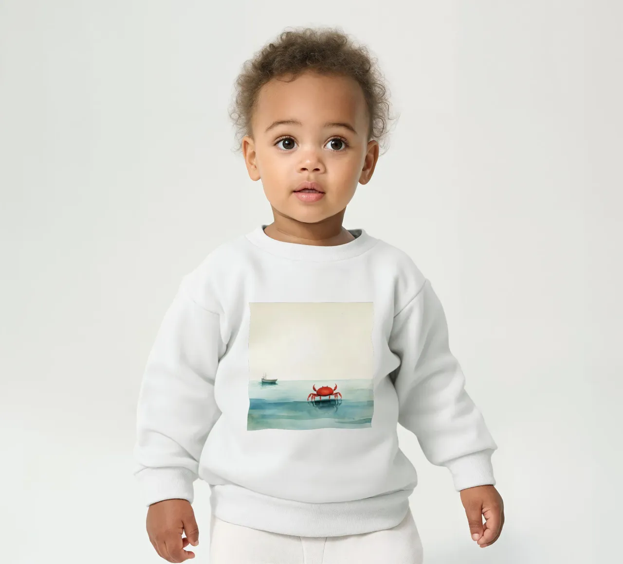 Granchio minimo 4 felpa neonato da Minimal Animal Art