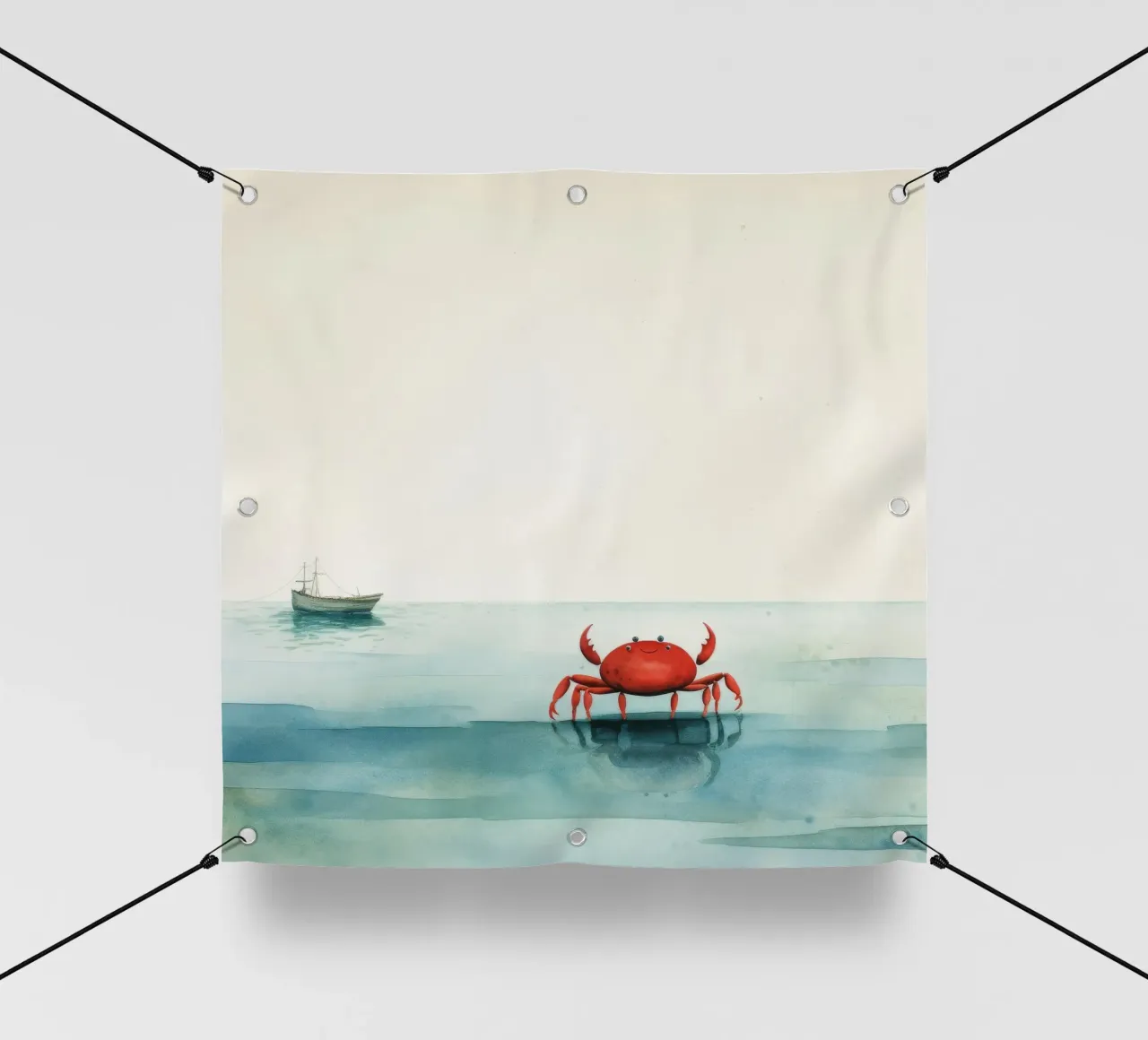 Granchio minimo 4 telo in pvc da Minimal Animal Art