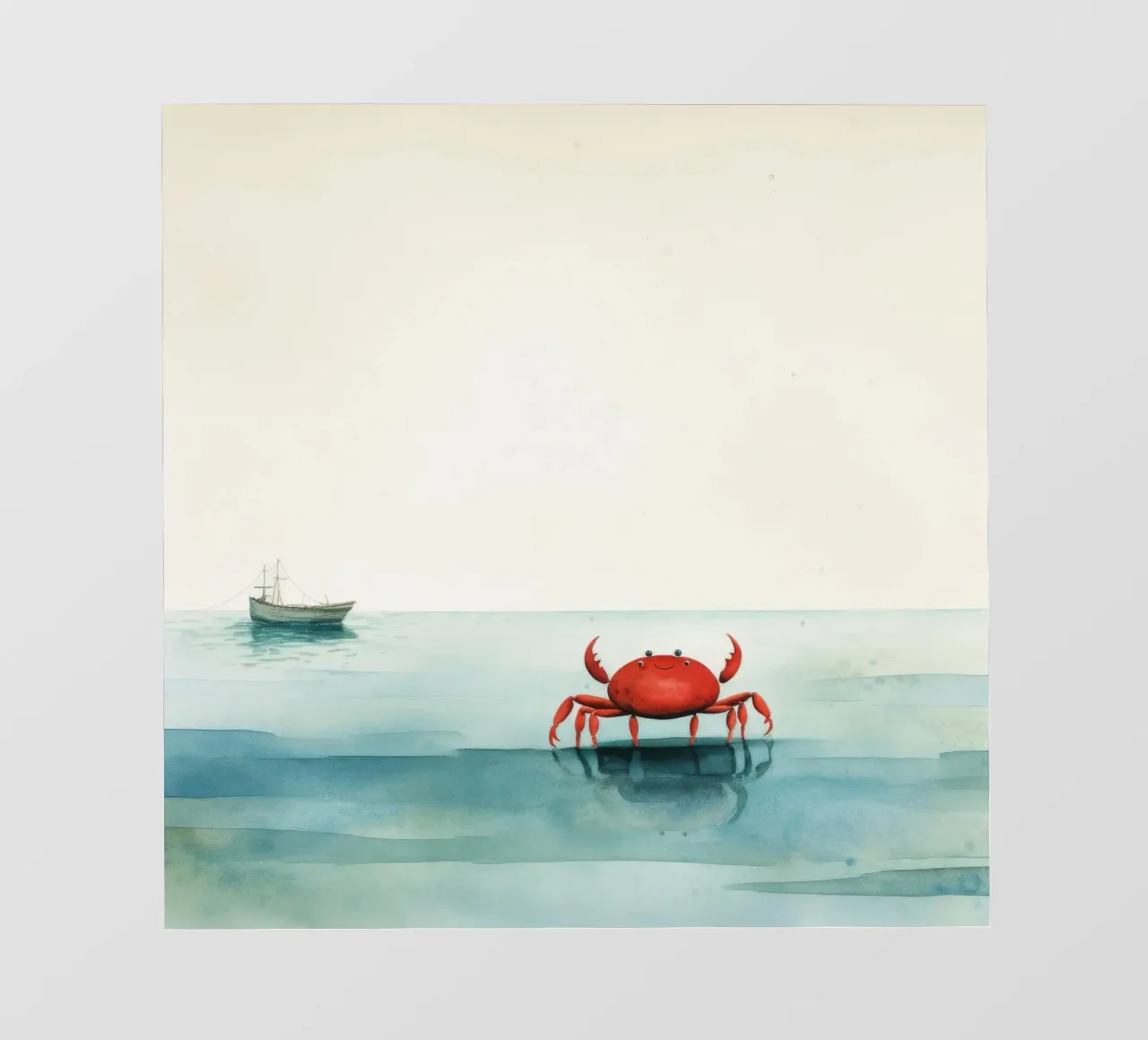 Granchio minimo 4 telo in pvc da Minimal Animal Art