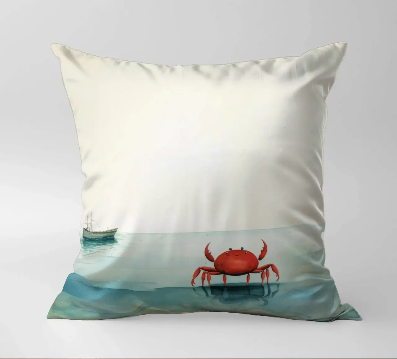 Granchio minimo 4 cuscino da Minimal Animal Art