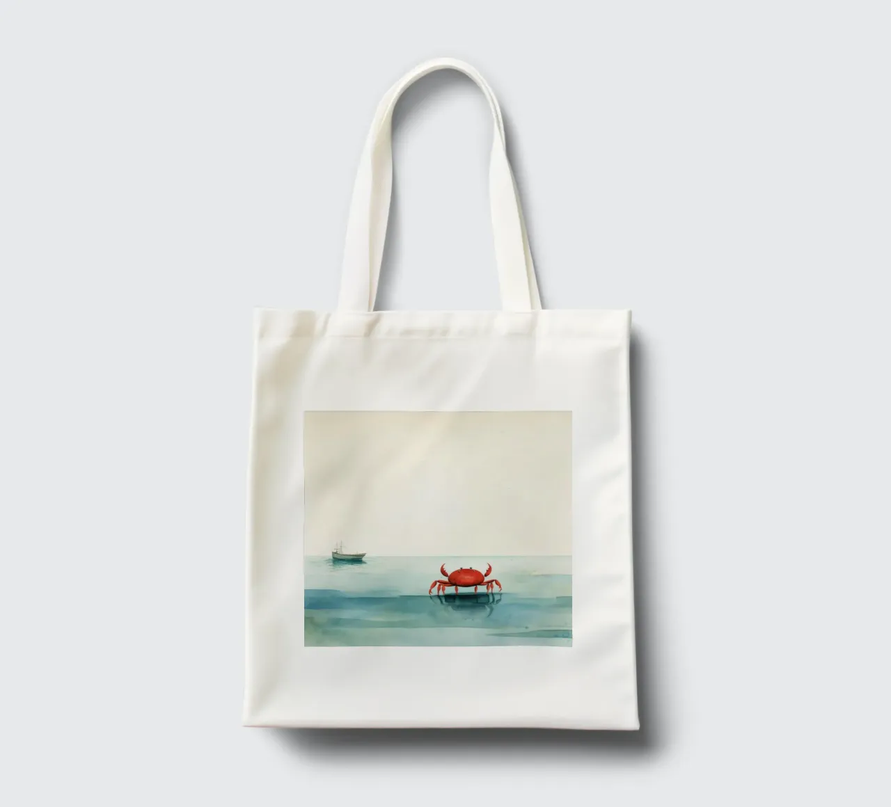 Granchio minimo 4 borsa in juta da Minimal Animal Art