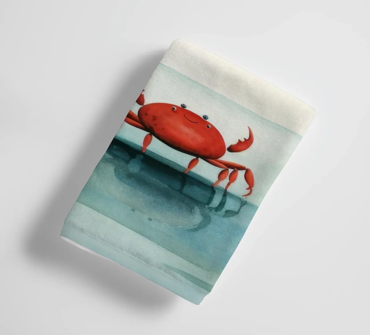 Granchio minimo 4 asciugamano da bagno da Minimal Animal Art