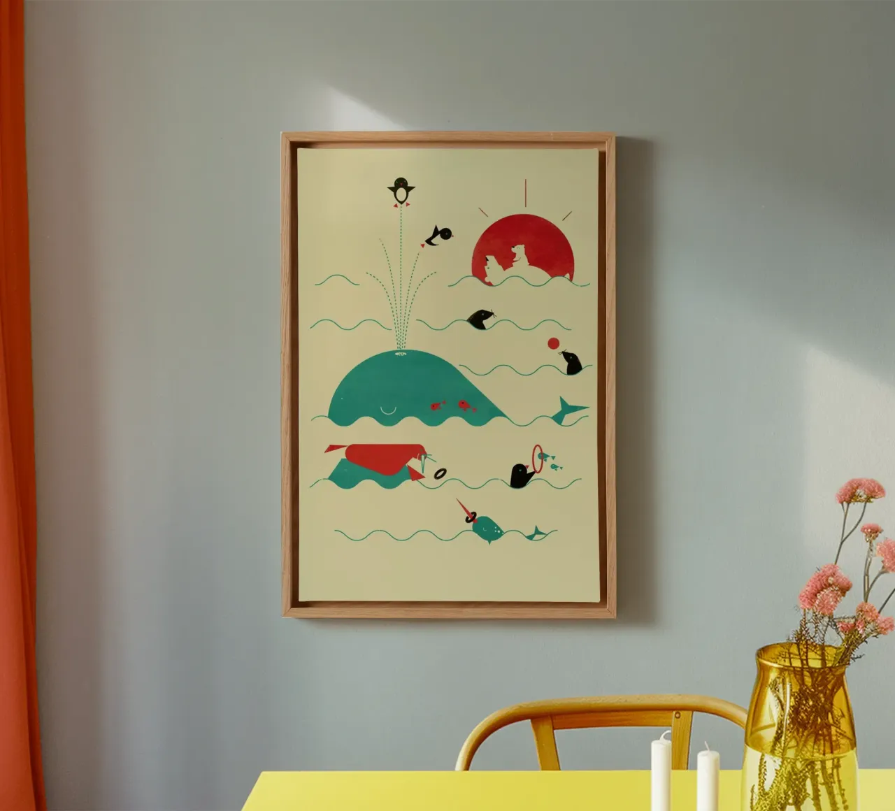 Arctic Playground canvas met Baklijst van Jay Fleck