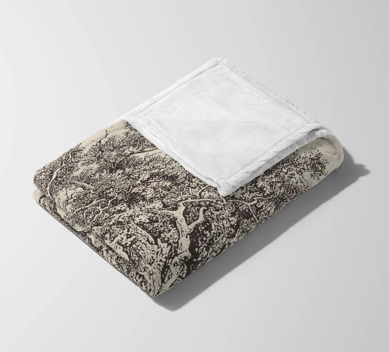 Engelse eikenschets fleecedeken van Apolo Prints