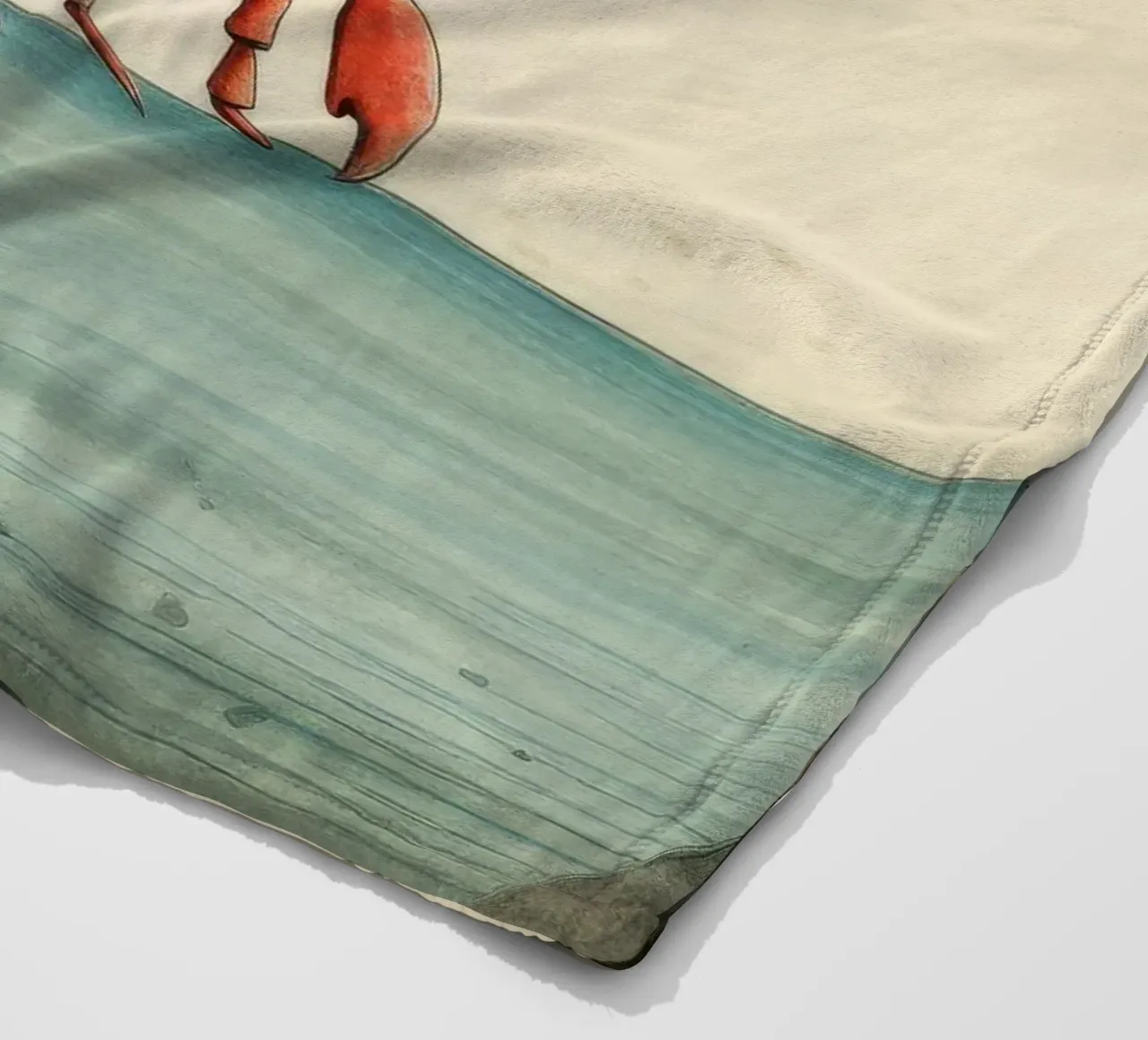 Granchio minimo 1 coperta in pile da Minimal Animal Art