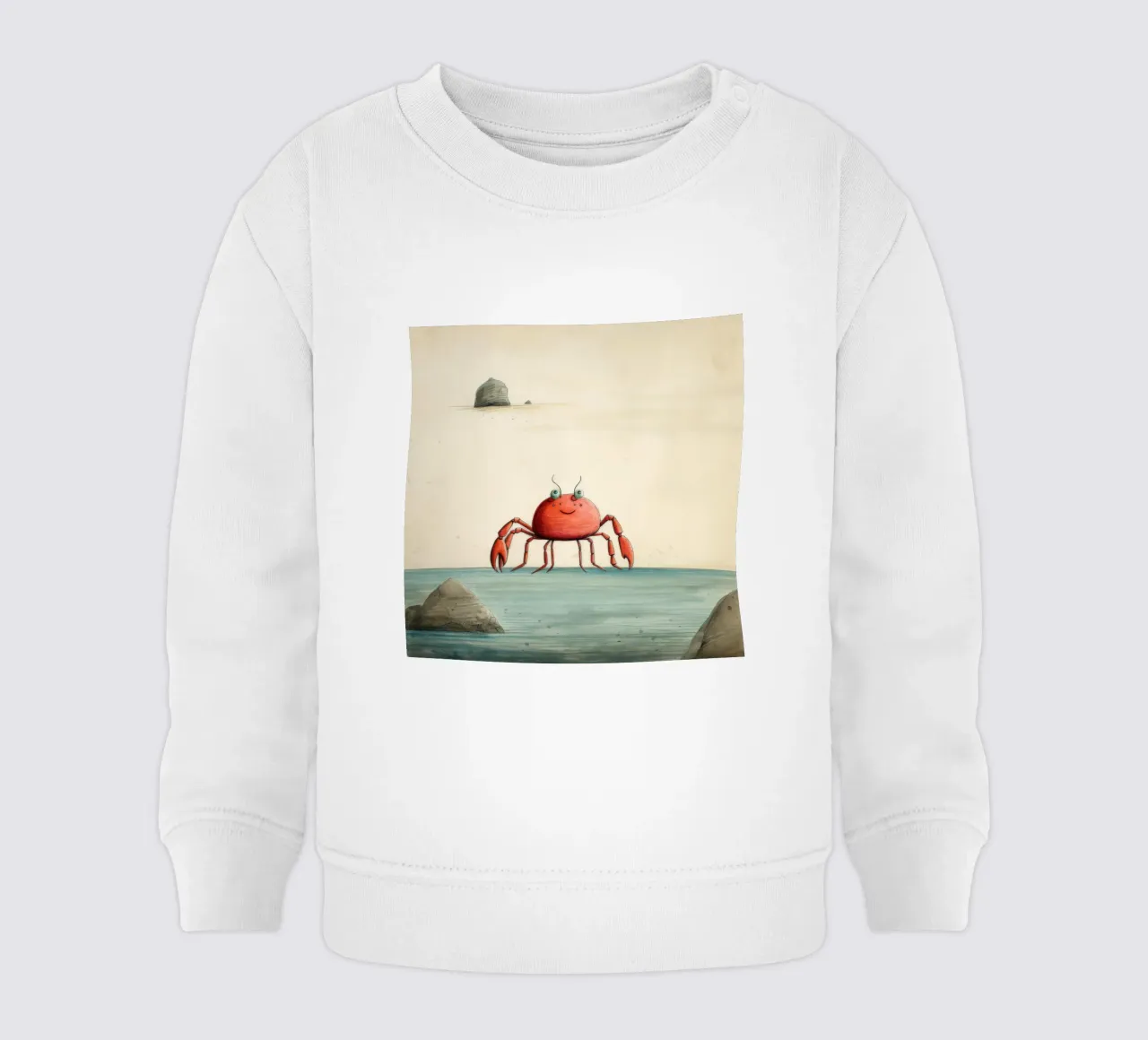 Granchio minimo 1 felpa neonato da Minimal Animal Art