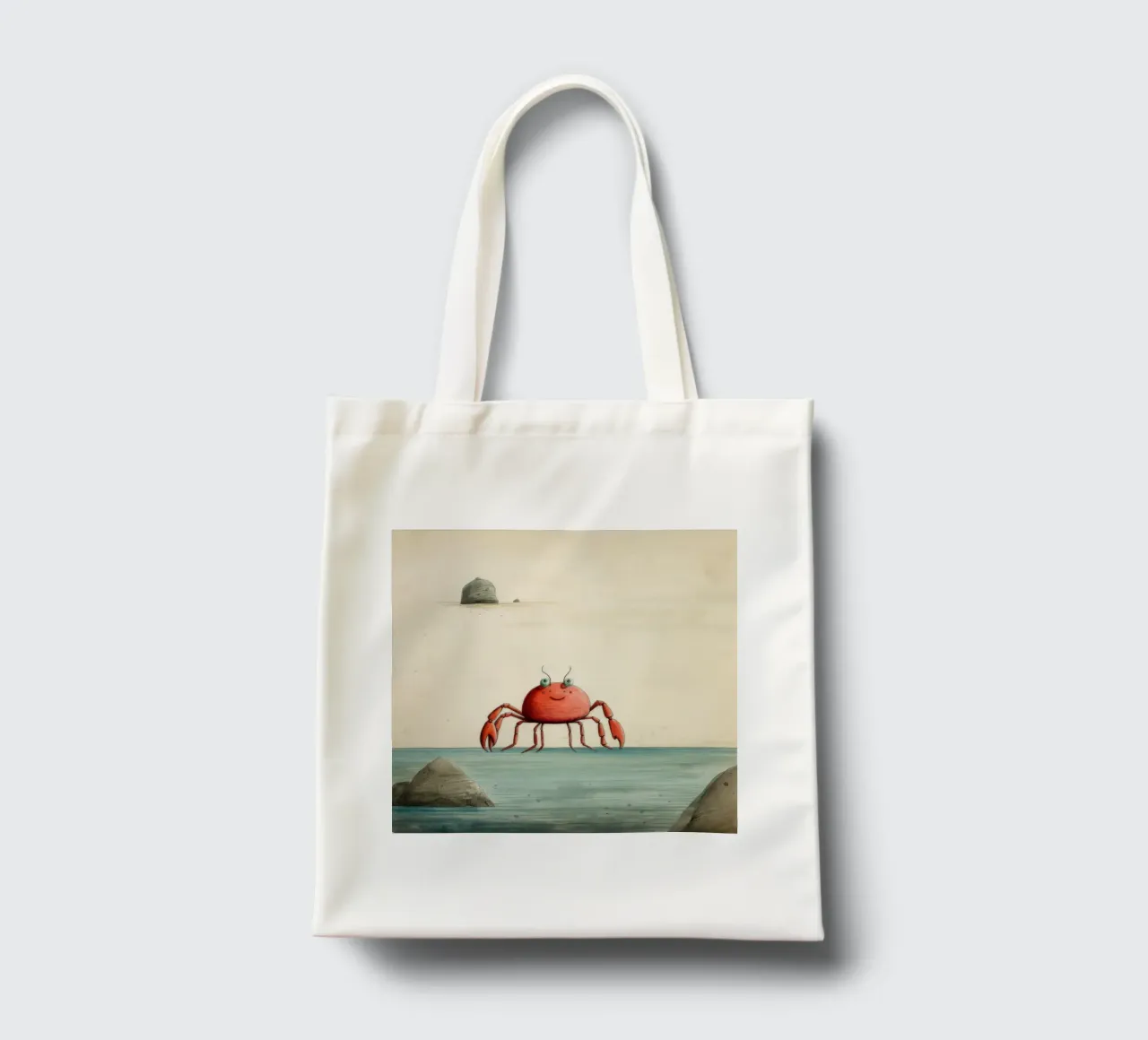 Granchio minimo 1 borsa in juta da Minimal Animal Art