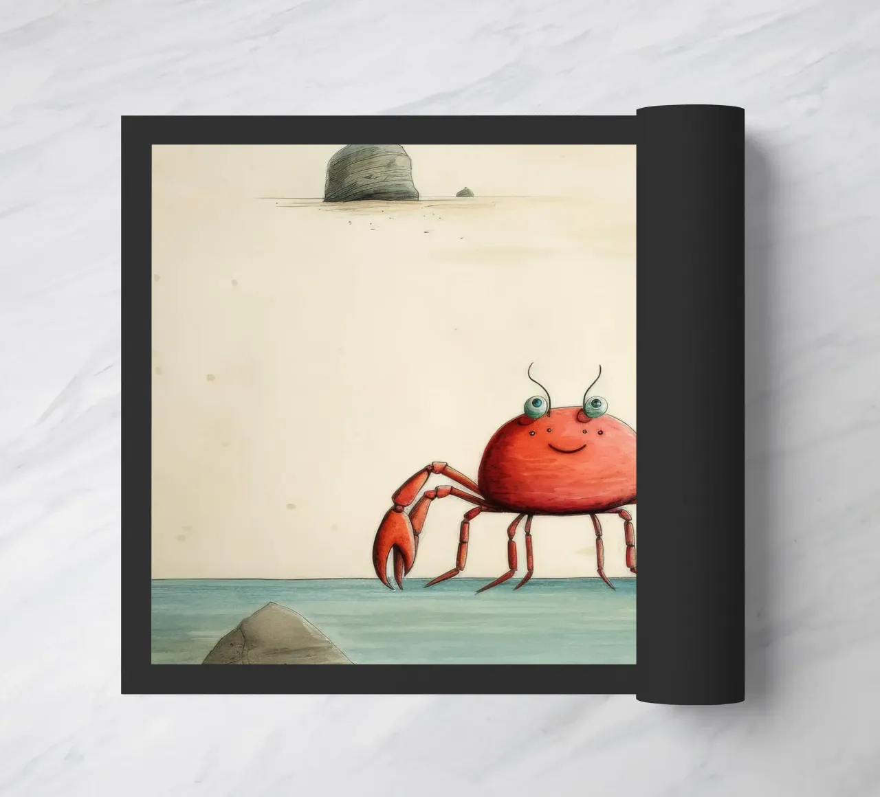 Granchio minimo 1 zerbino da Minimal Animal Art