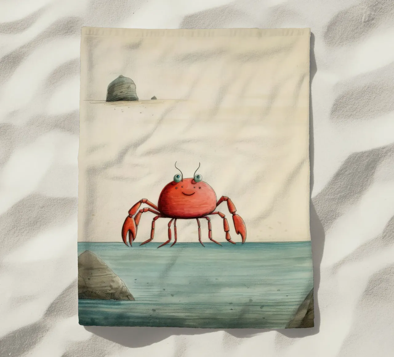 Granchio minimo 1 telo mare da Minimal Animal Art