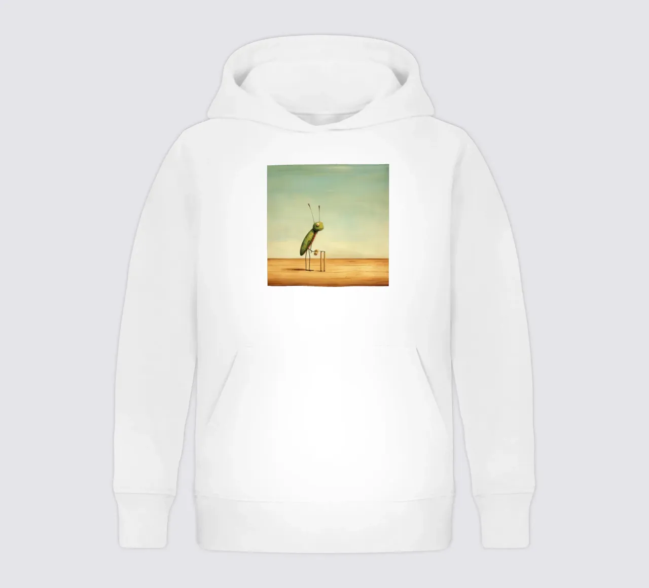 Grillo minimale 2 felpa bambino con cappuccio da Minimal Animal Art