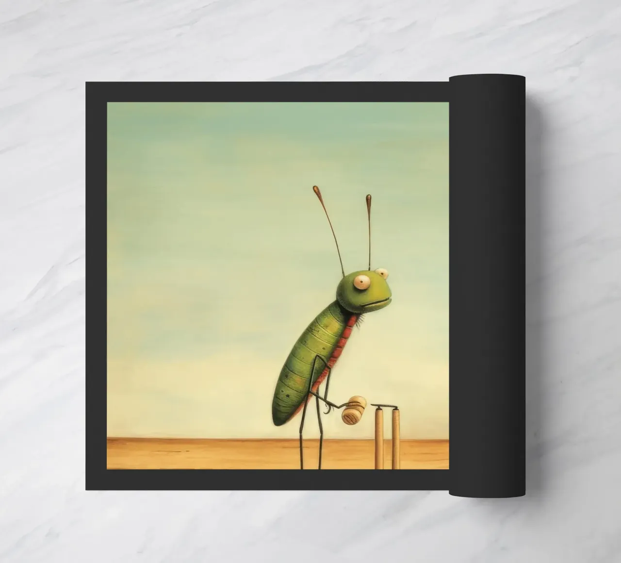 Grillo minimale 2 zerbino da Minimal Animal Art