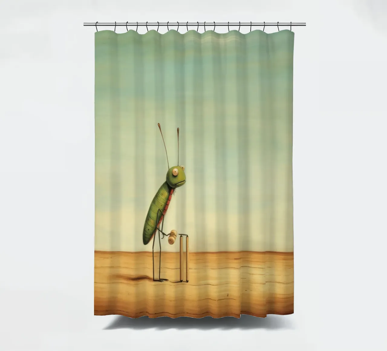 Grillo minimale 2 tenda da doccia da Minimal Animal Art