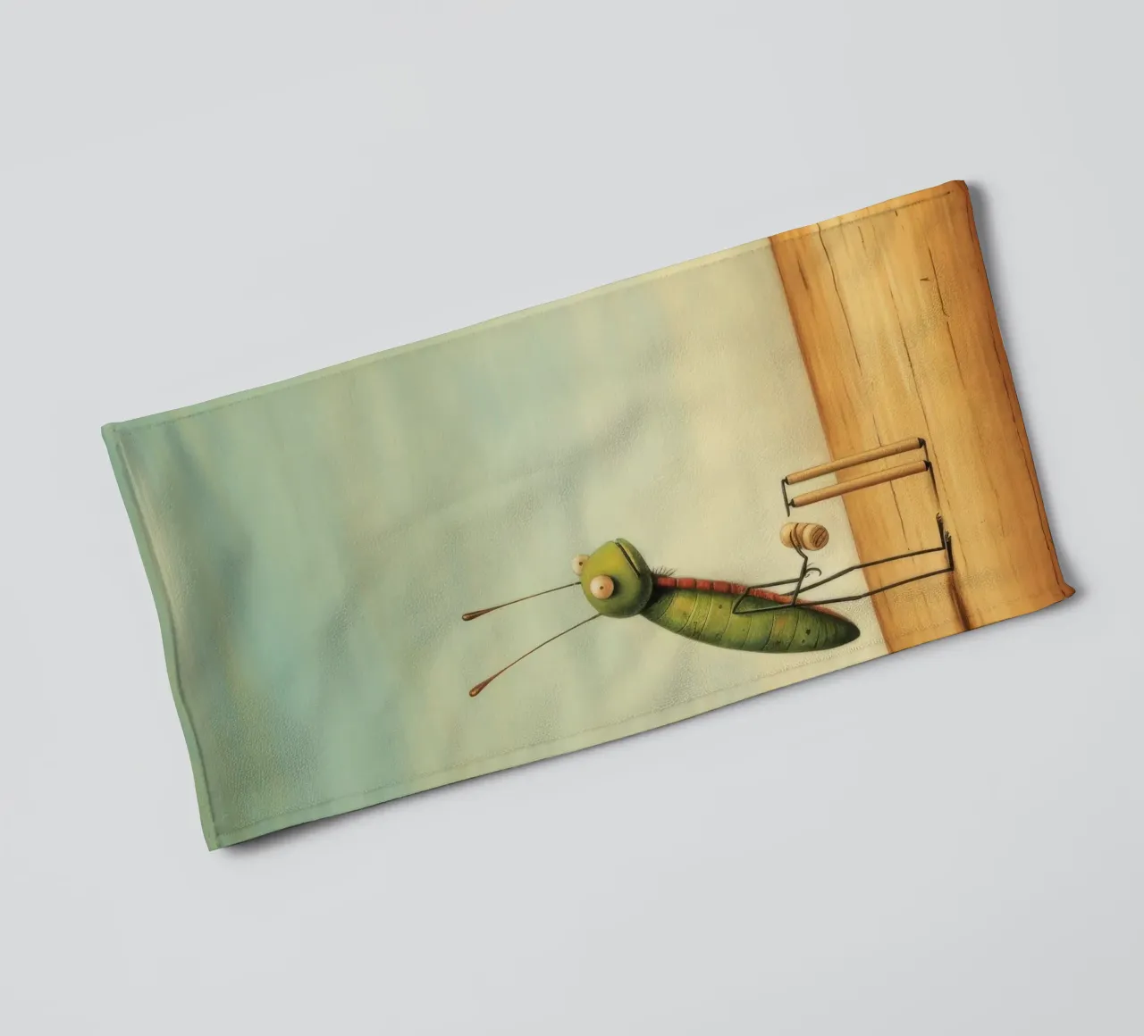 Grillo minimale 2 asciugamano da bagno da Minimal Animal Art