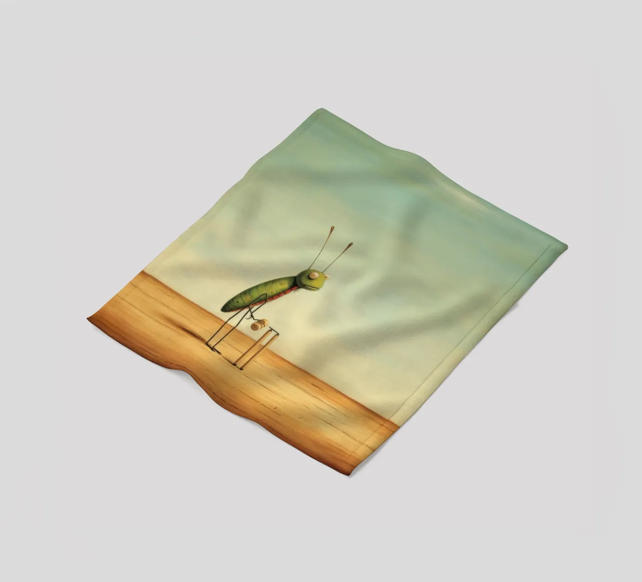 Grillo minimale 2 coperta in pile da Minimal Animal Art