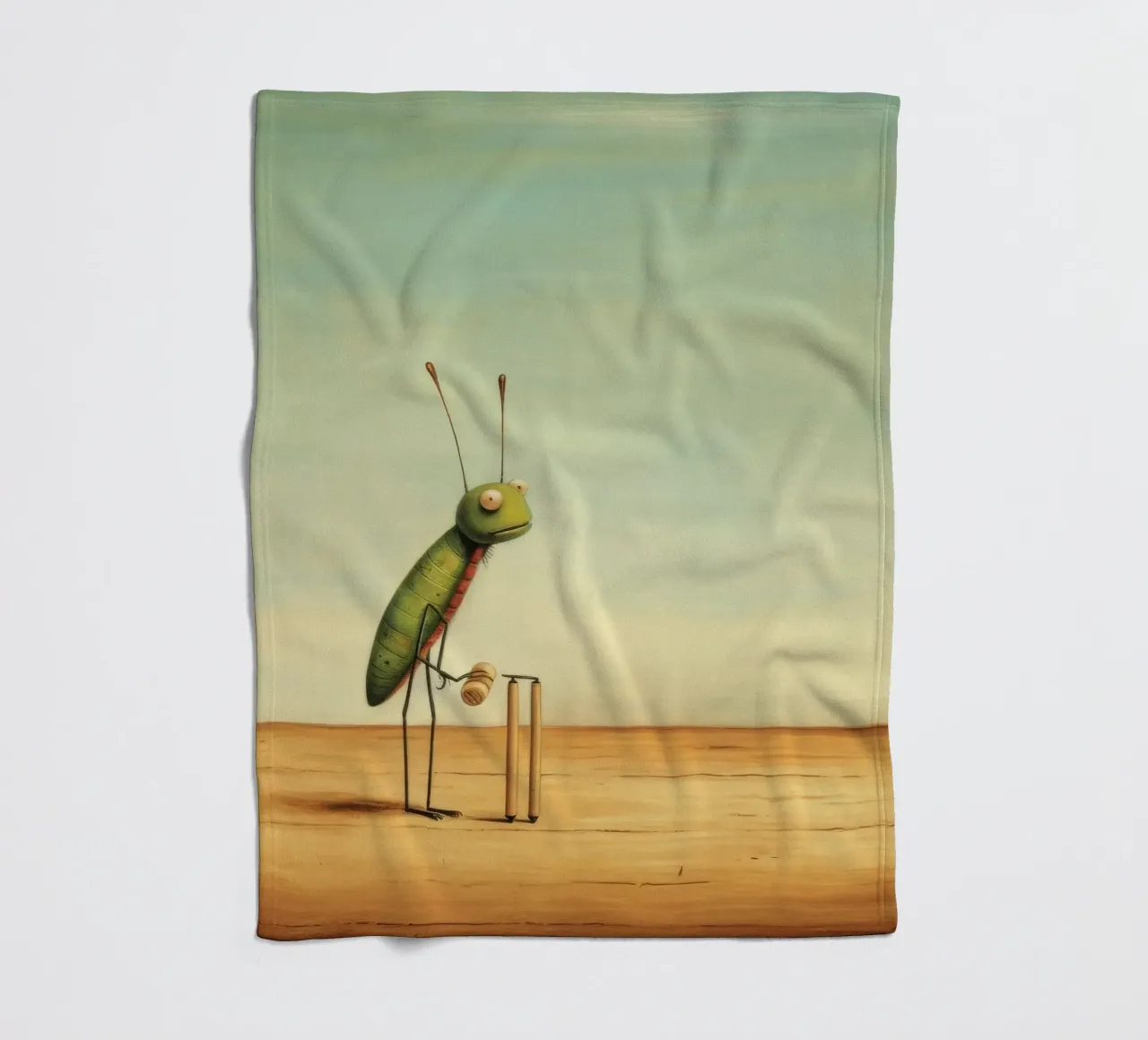Grillo minimale 2 coperta in pile da Minimal Animal Art