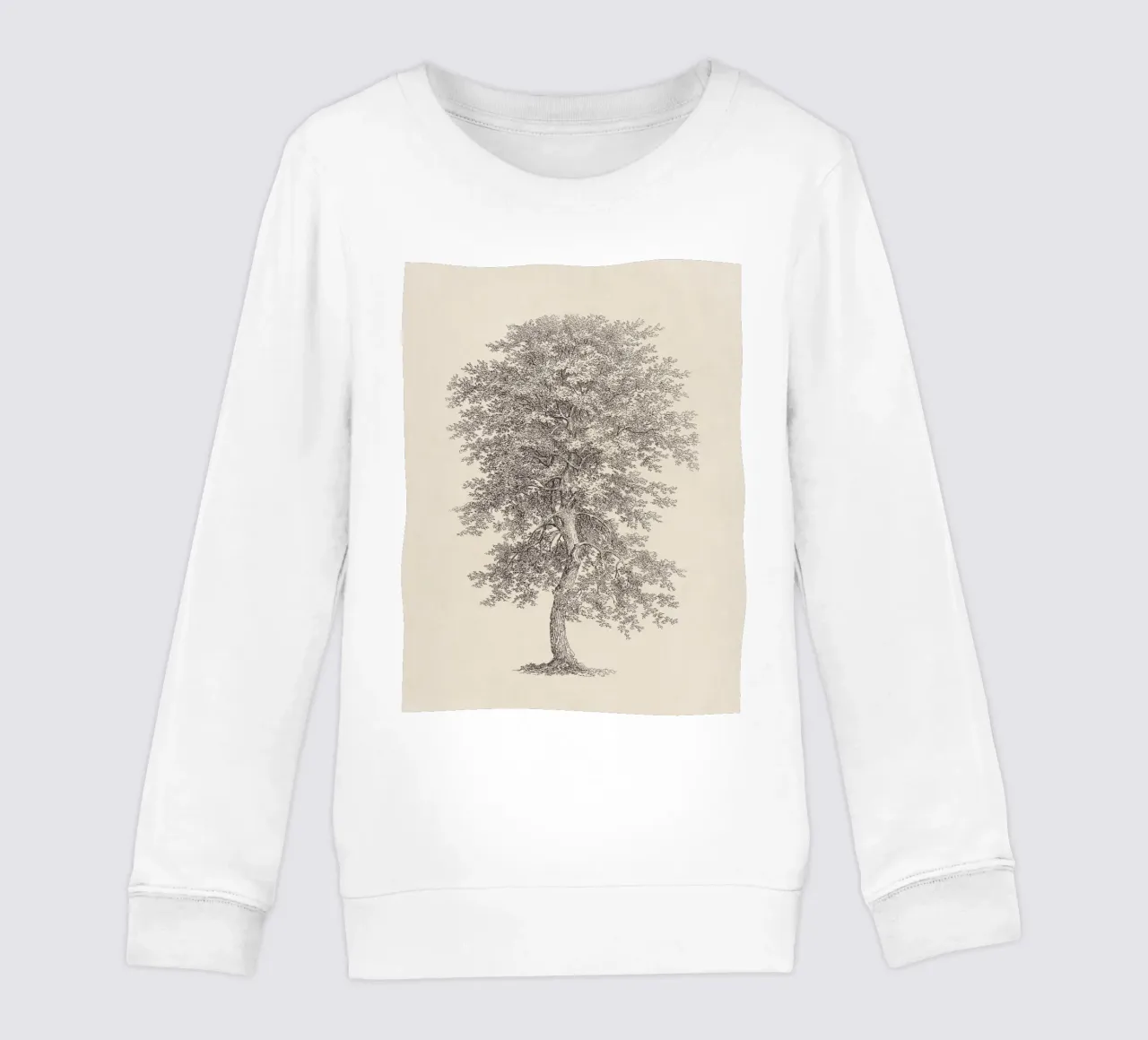 Tree Sketch - Hickory felpa bambino da apoloprints
