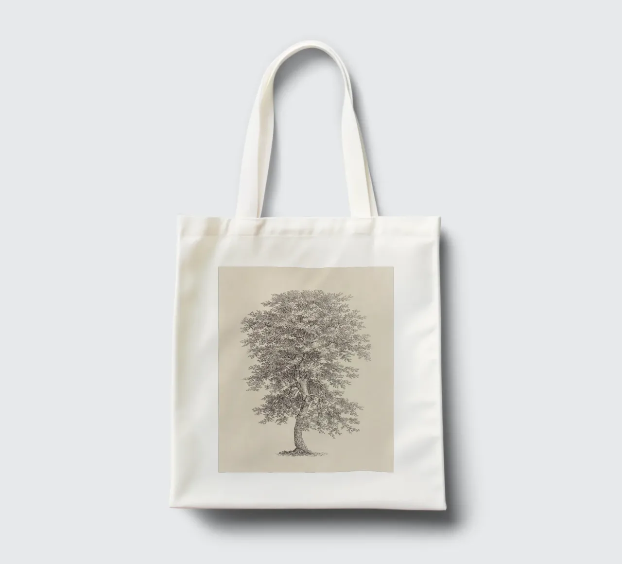 Tree Sketch - Hickory borsa in juta da apoloprints