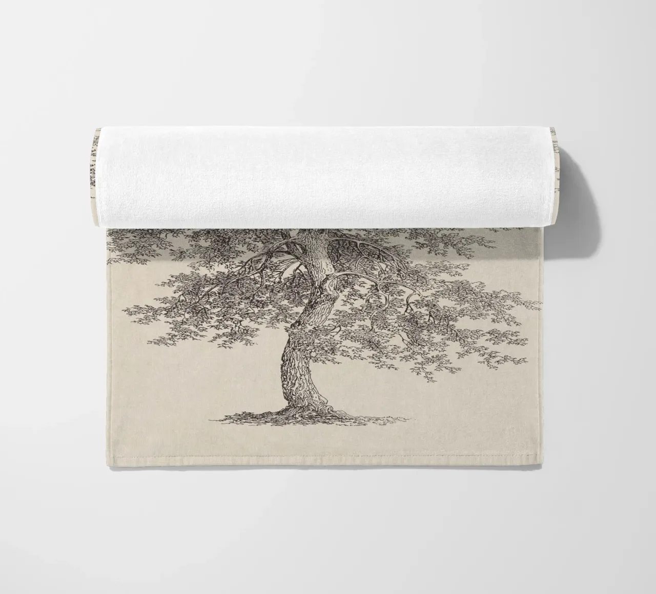 Tree Sketch - Hickory telo mare da apoloprints